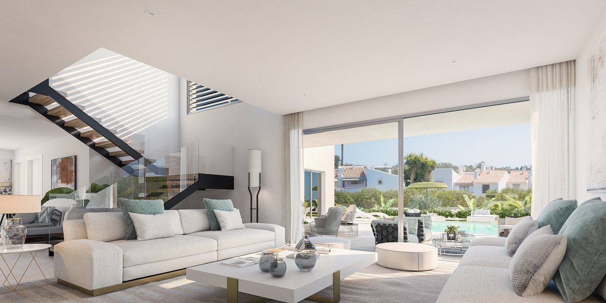 Livingroom area in the brand new luxury villa.