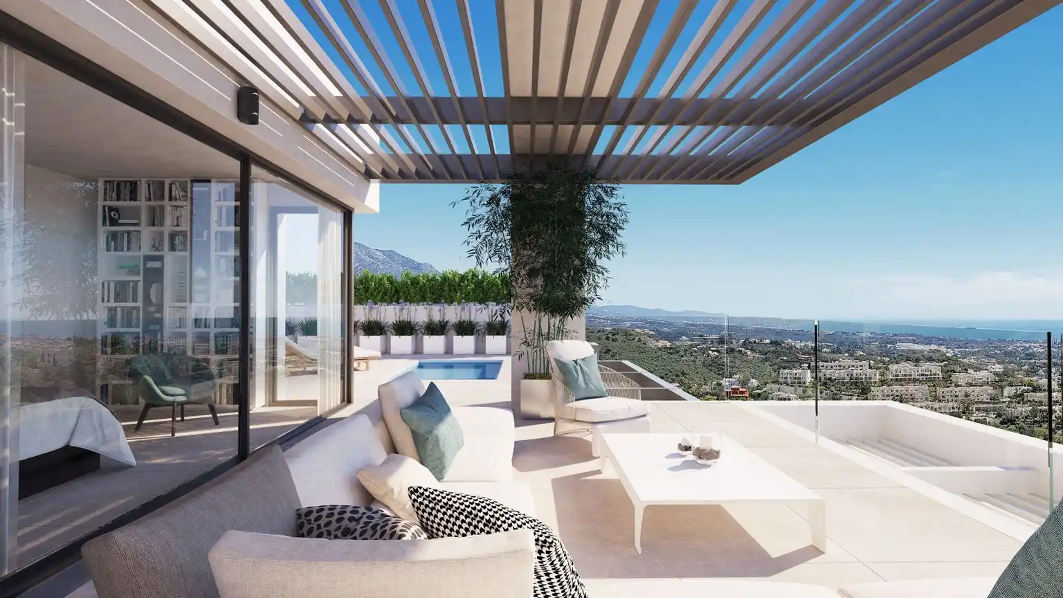 Modern Apartmens with Sea Views in Benahavis Marbella - Terrace