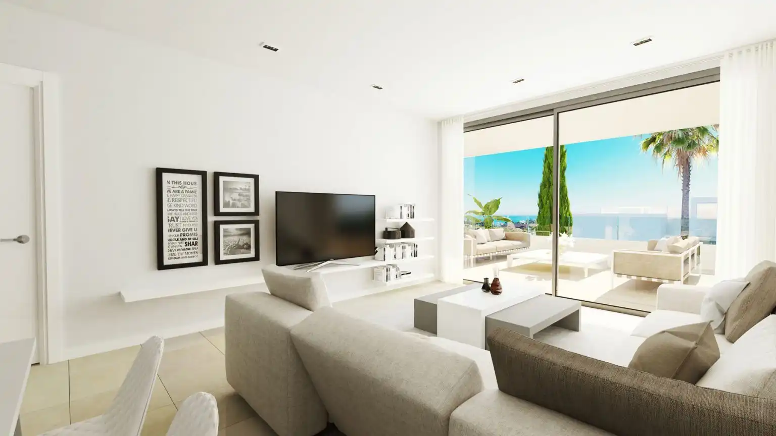 Modern Apartments in Estepona - Livingroom
