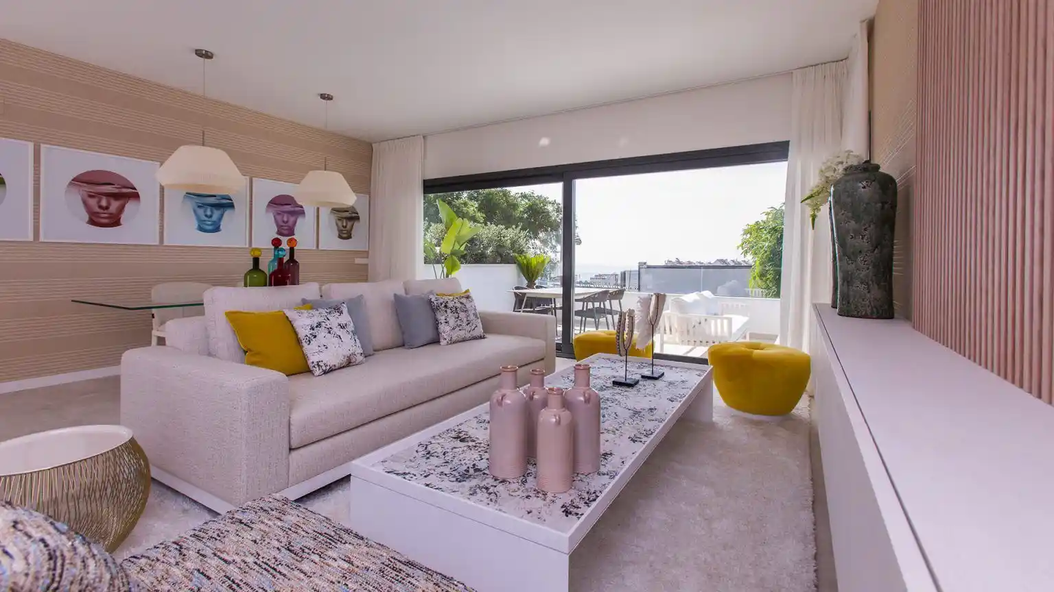 Apartments with Sea Views in Estepona - Livingroom