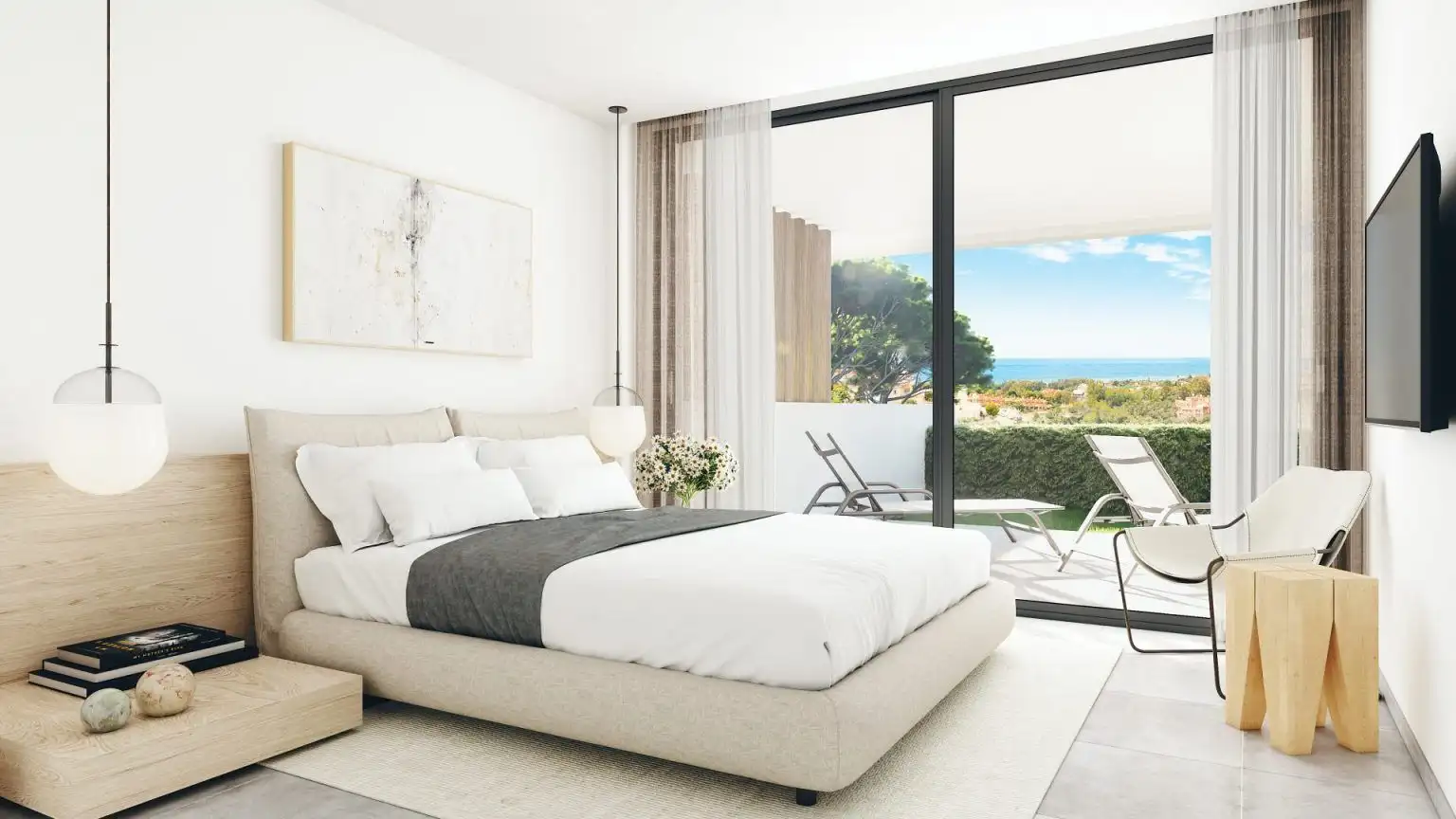 Small Apartments for Sale in Cabopino Marbella - Bedroom