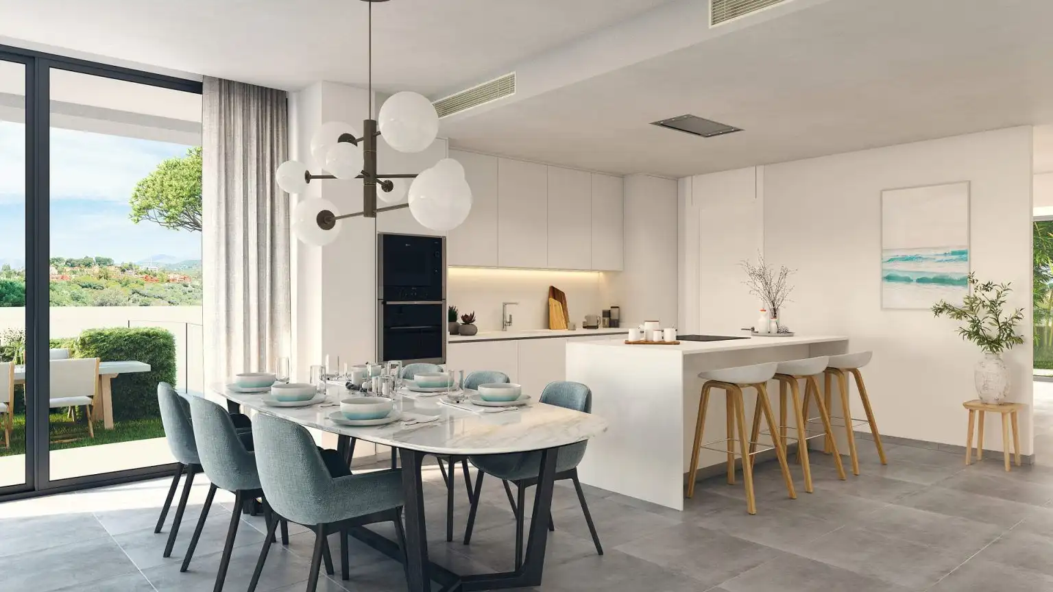 Small Apartments for Sale in Cabopino Marbella - Diningroom