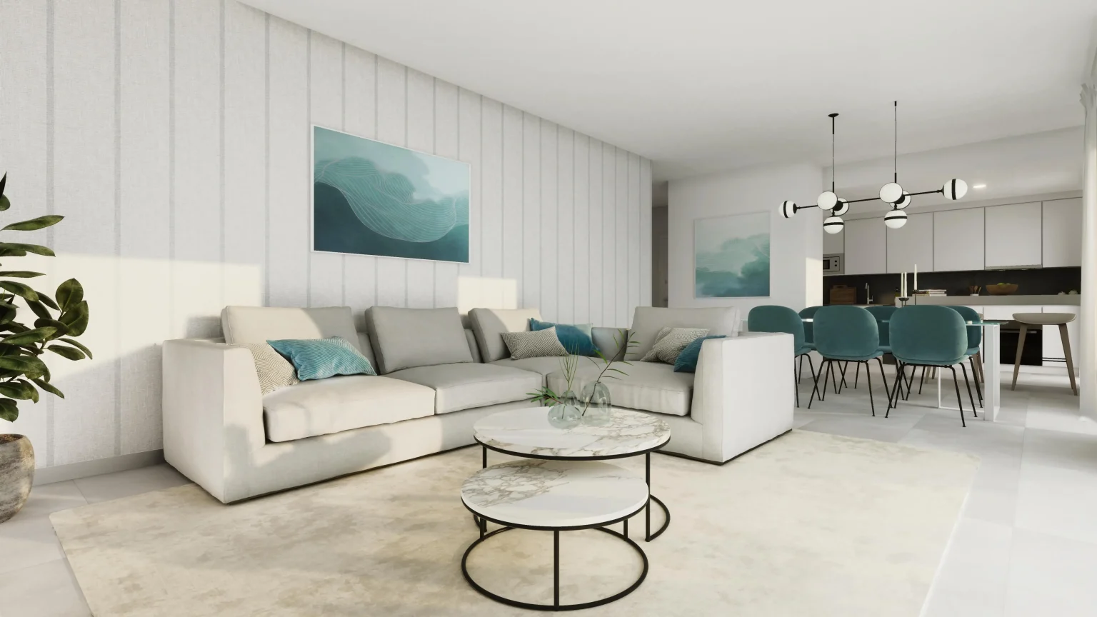 Stunning-Sea-View-Apartments-In-Estepona-Livingroom