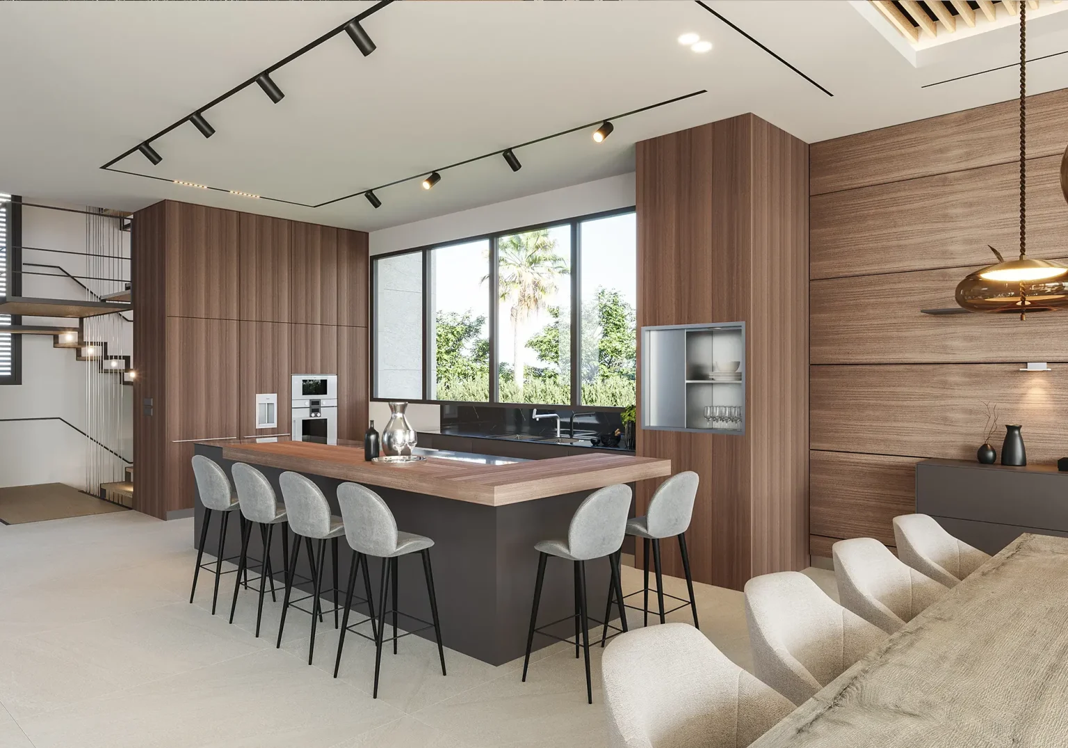 Palacetes-de-Banus-Living-Kitchen